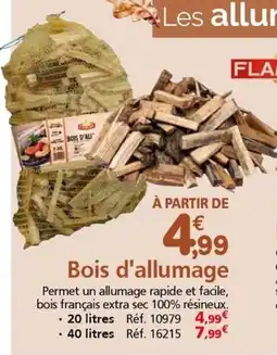 Provence Outillage Bois d'allumage offre