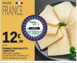 E.Leclerc Sapin d'Or Fromage pour raclette offre