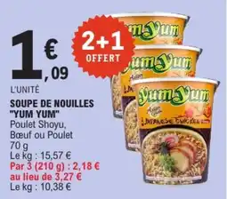 E.Leclerc Yum Yum Soupe de nouilles offre