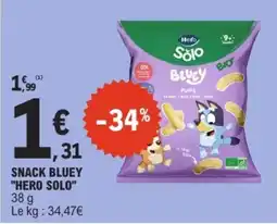 E.Leclerc Hero Solo Bluey Puffs offre