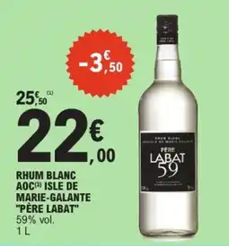 E.Leclerc PÈRE LABAT RHUM BLANC offre