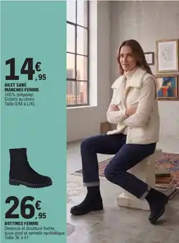 E.Leclerc GILET SANS MANCHES FEMME offre