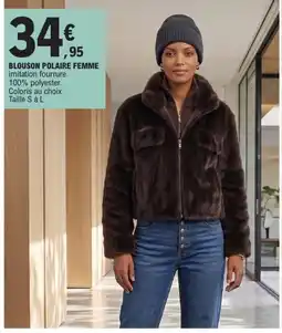 E.Leclerc Blouson polaire femme offre