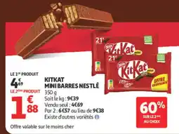 Auchan KITKAT MINI BARRES offre