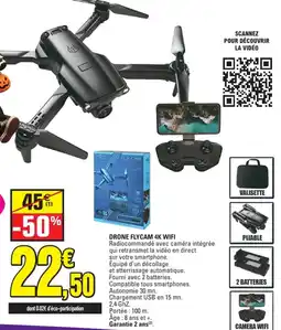 E.Leclerc FLYCAM DRONE 4K WIFI offre