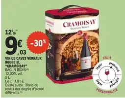 E.Leclerc Cramoisay VIN UE CAVES VERNAX offre
