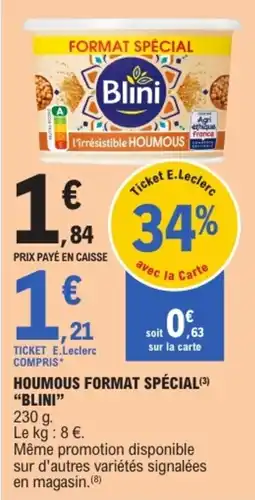 E.Leclerc Blini Houmous offre