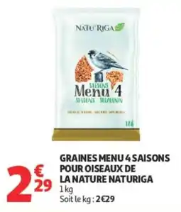 Auchan NATURIGA Graines Menu 4 Saisons offre
