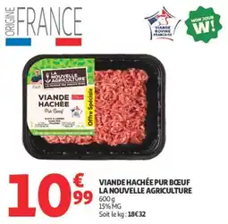 Auchan LA NOUVELLE AGRICULTURE VIAND HACHÉE PUR BŒUF offre