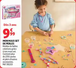 Auchan MON MAXI SET DE PERLES offre