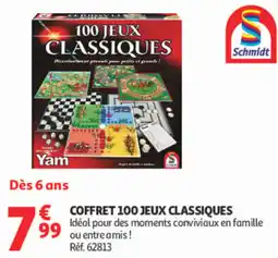 Auchan Schmidt COFFRET 100 JEUX CLASSIQUES offre
