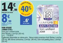 E.Leclerc SOBIO ETIC LUMI'LYS [C] ANTI-TACHES offre