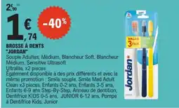 E.Leclerc Jordan Brosse à dents offre