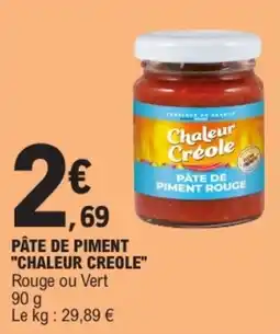 E.Leclerc Chaleur Créole Pâte de piment offre