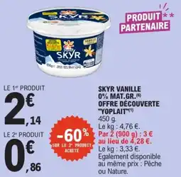 E.Leclerc Yoplait SKYR offre