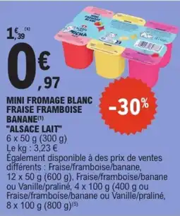 E.Leclerc MICHA Mini fromage blanc offre