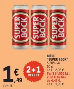 E.Leclerc SUPER BOCK offre