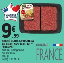 E.Leclerc Socopa Haché ultra savoureux offre