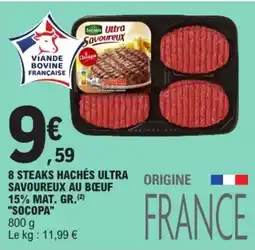 E.Leclerc Socopa Steaks hachés offre
