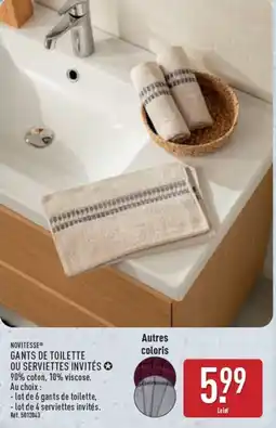 ALDI NOVITÉSSE GANTS DE TOILETTE offre
