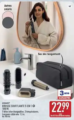 ALDI Ambiaño brosse soufflante 5-en-1 offre
