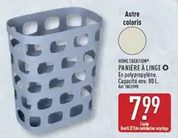 ALDI HOME CREATION PANIERE À LINGE offre