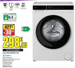 E.Leclerc CANDY LAVE-LINGE FRONTAL 9 KG offre