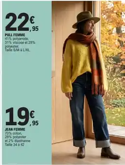 E.Leclerc PULL FEMME offre