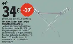 E.Leclerc SÉCHOIR À AILES ÉLECTRIQUE offre