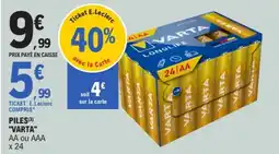 E.Leclerc VARTA PILES offre