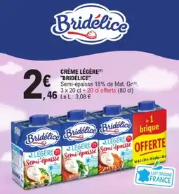E.Leclerc Bridélice Crème Légère offre