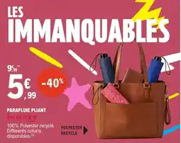 E.Leclerc Isotoner parapluie pliant offre