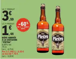 E.Leclerc Pietra Bière ambrée à la châtaigne offre
