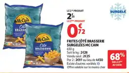 Auchan McCain Frites Côté Brasserie offre