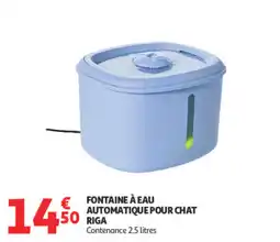 Auchan RIGA FONTAINE À EAU AUTOMATIQUE POUR CHAT offre