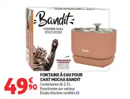 Auchan Bandit Fontaine à eau pour chat offre