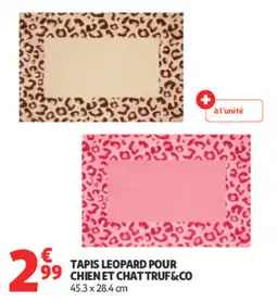 Auchan TRUF&CO Tapis léopard pour chien et chat offre