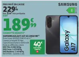 Auchan SAMSUNG GALAXY A17 offre