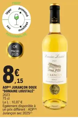 E.Leclerc Domaine Loustalé Jurançon Doux offre