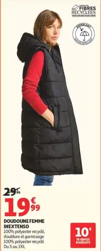 Auchan INEXTENSO DOUDOUNE FEMME offre