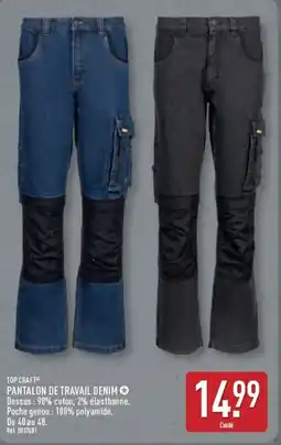 ALDI TOP CRAFT PANTALON DE TRAVAIL DENIM offre