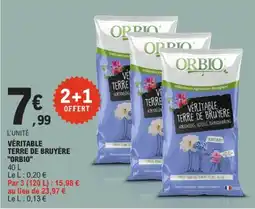 E.Leclerc ORBIO VÉRITABLE TERRE DE BRUYÈRE offre