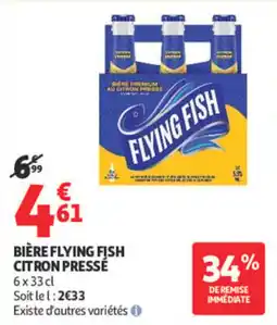 Auchan Flying Fish Bière Citron Pressé offre