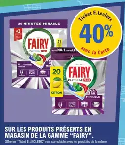 E.Leclerc FAIRY Platinum Plus offre