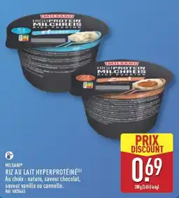 ALDI MILSANI RIZ AU LAIT HYPERPROTÉINÉ offre