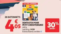 Auchan Pedigree Dentastix pour petit chien offre