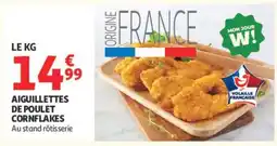 Auchan Aiguillettes de poulet cornflakes offre