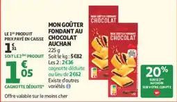 Auchan Auchan Mon Goûter Fondant Chocolat offre