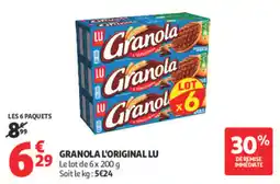 Auchan LU Granola L'Original offre