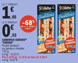 E.Leclerc Sodebo Sandwich Suédois offre